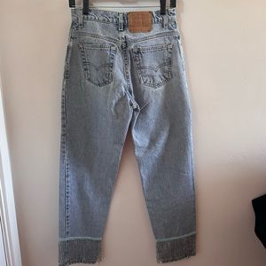 Levi’s vintage 550 80s straight blue with beads